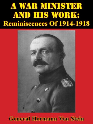 cover image of A War Minister and His Work